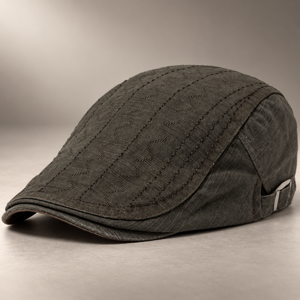 Alistair Men’s Textured Flat Cap