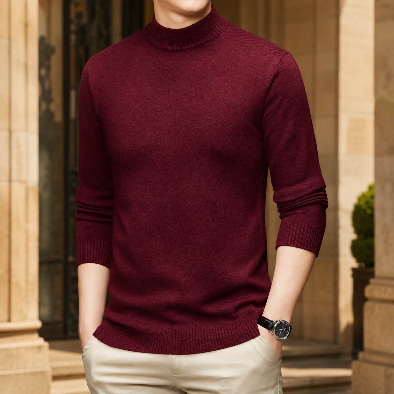 Bennett Men's Lightweight Knit Crewneck Sweater