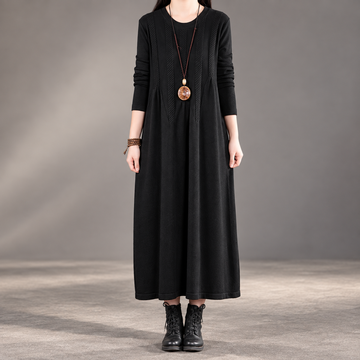 Serafina Women’s Cable Knit Maxi Dress