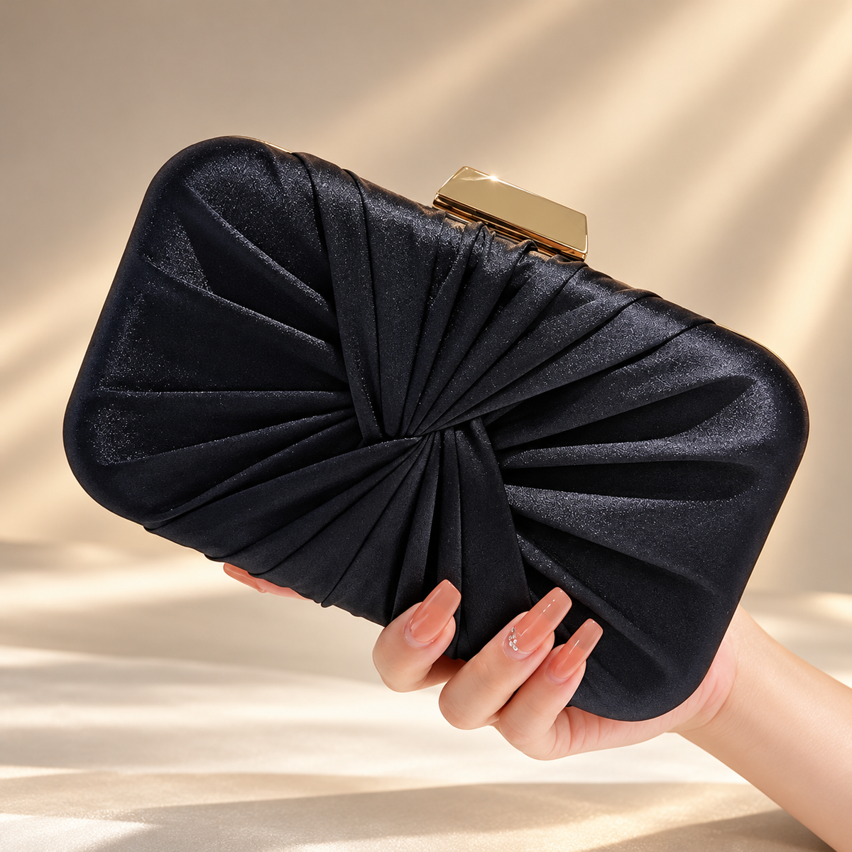 Alessia Satin Evening Clutch Bag