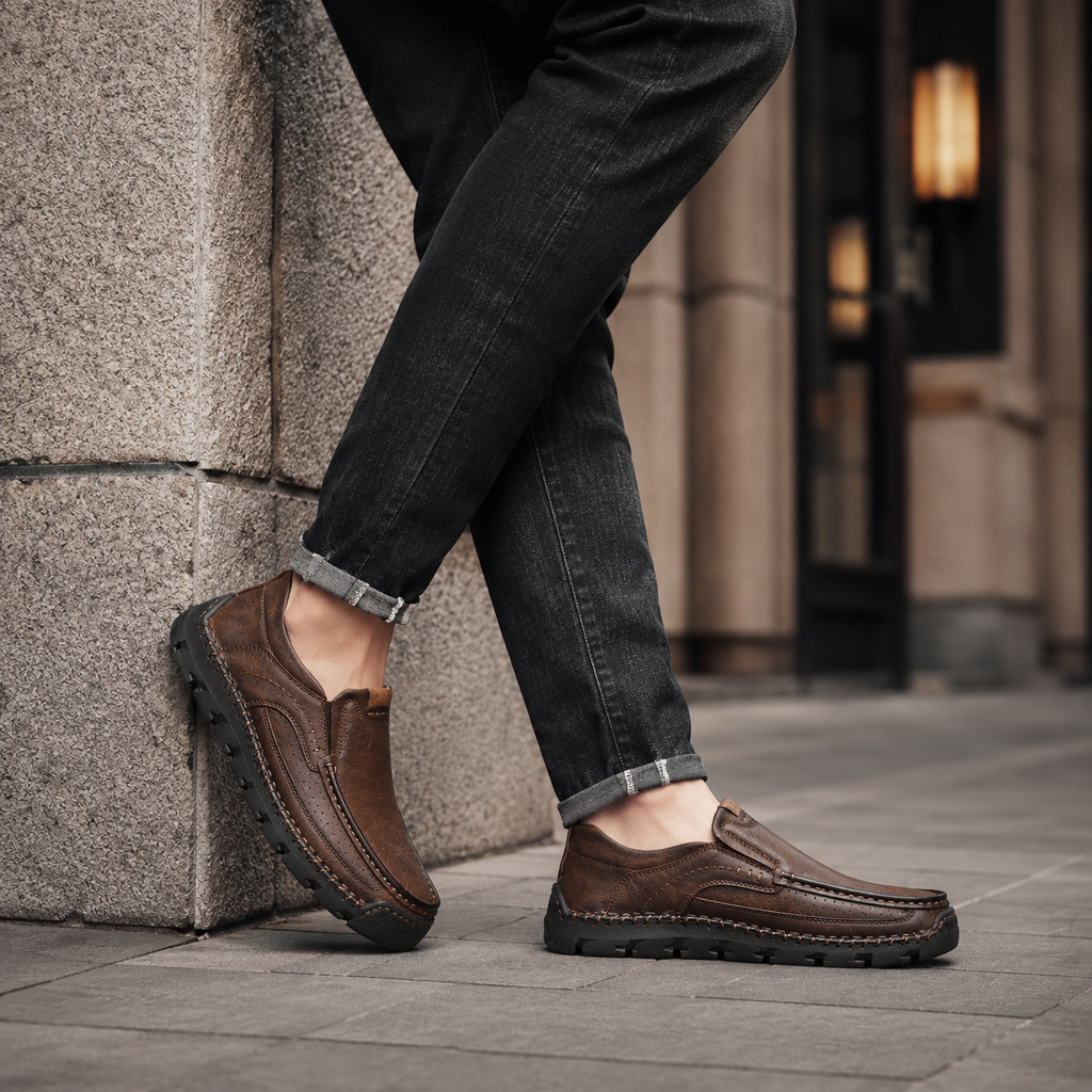 Bennett Men's Textured Slip-On Casual Shoes