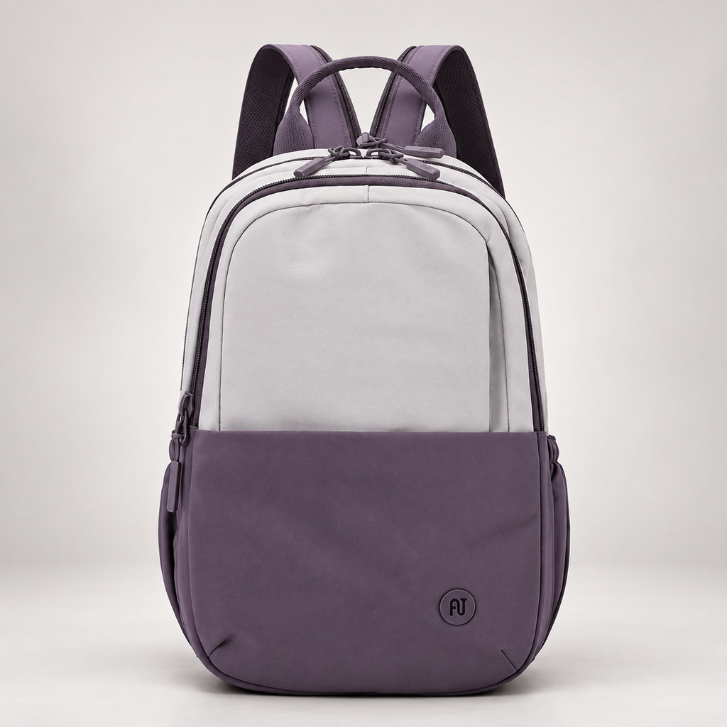 Elodie Two-Tone Everyday Backpack with Front Pocket