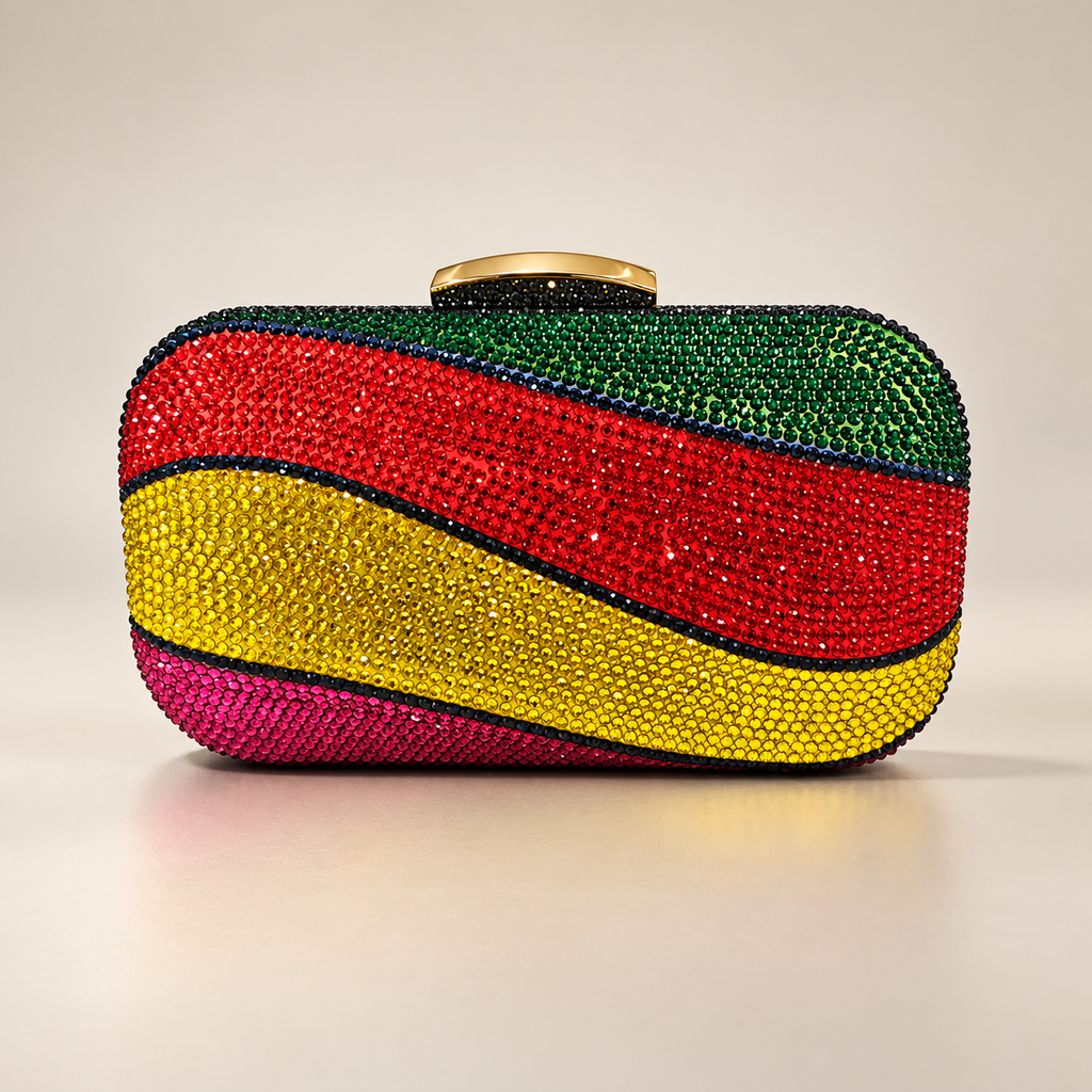 Alessia Crystal Evening Clutch Bag