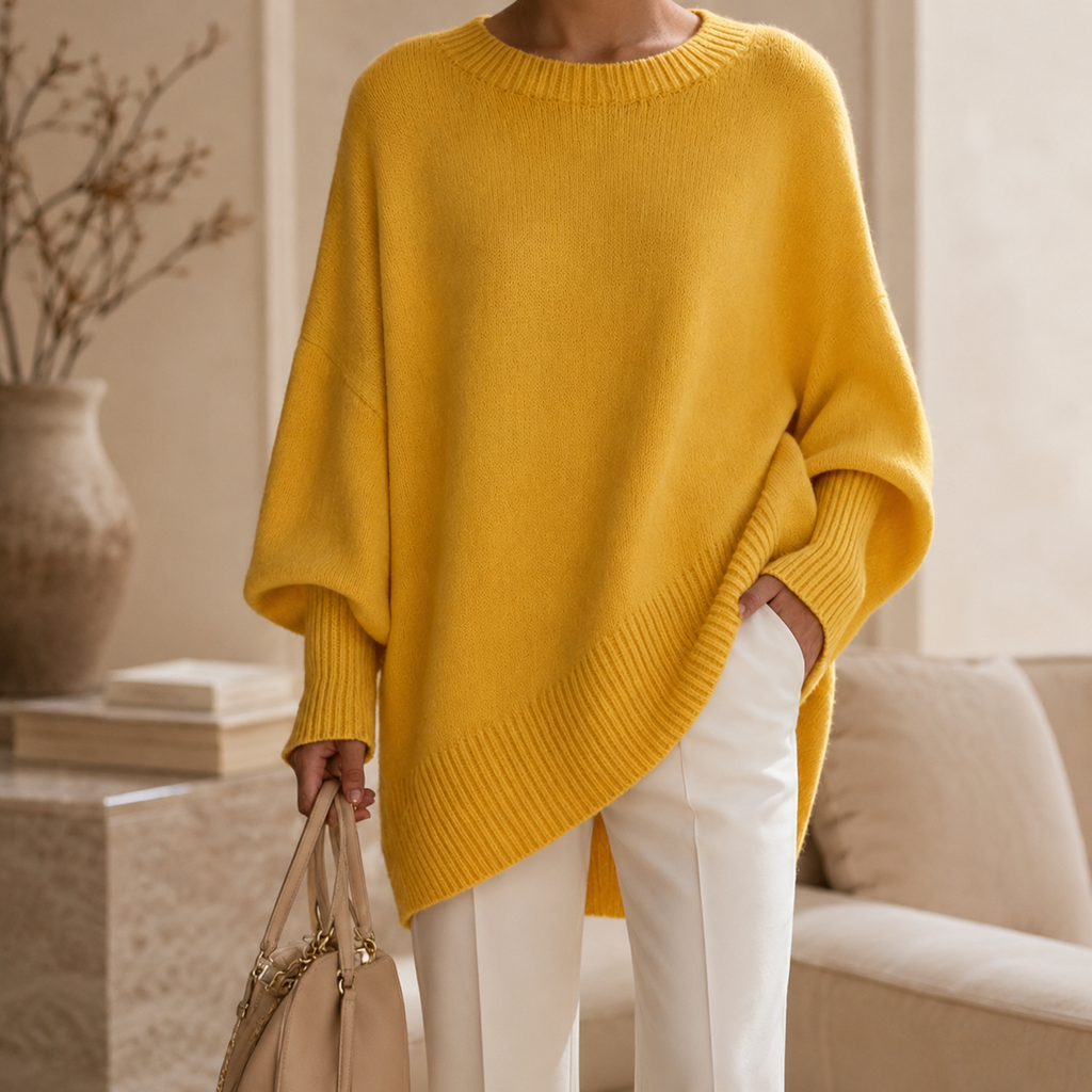 Camille Women's Oversized Knit Pullover Sweater