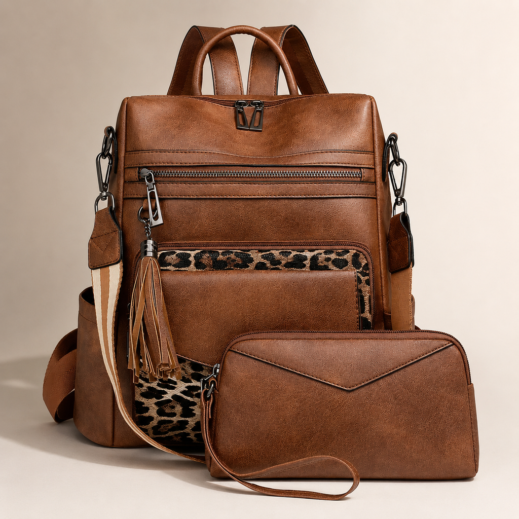 Gianna Women’s Convertible Backpack Purse Set
