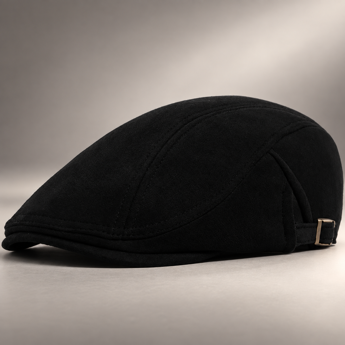 Graham Men’s Solid Flat Cap – Adjustable Classic Driving Hat