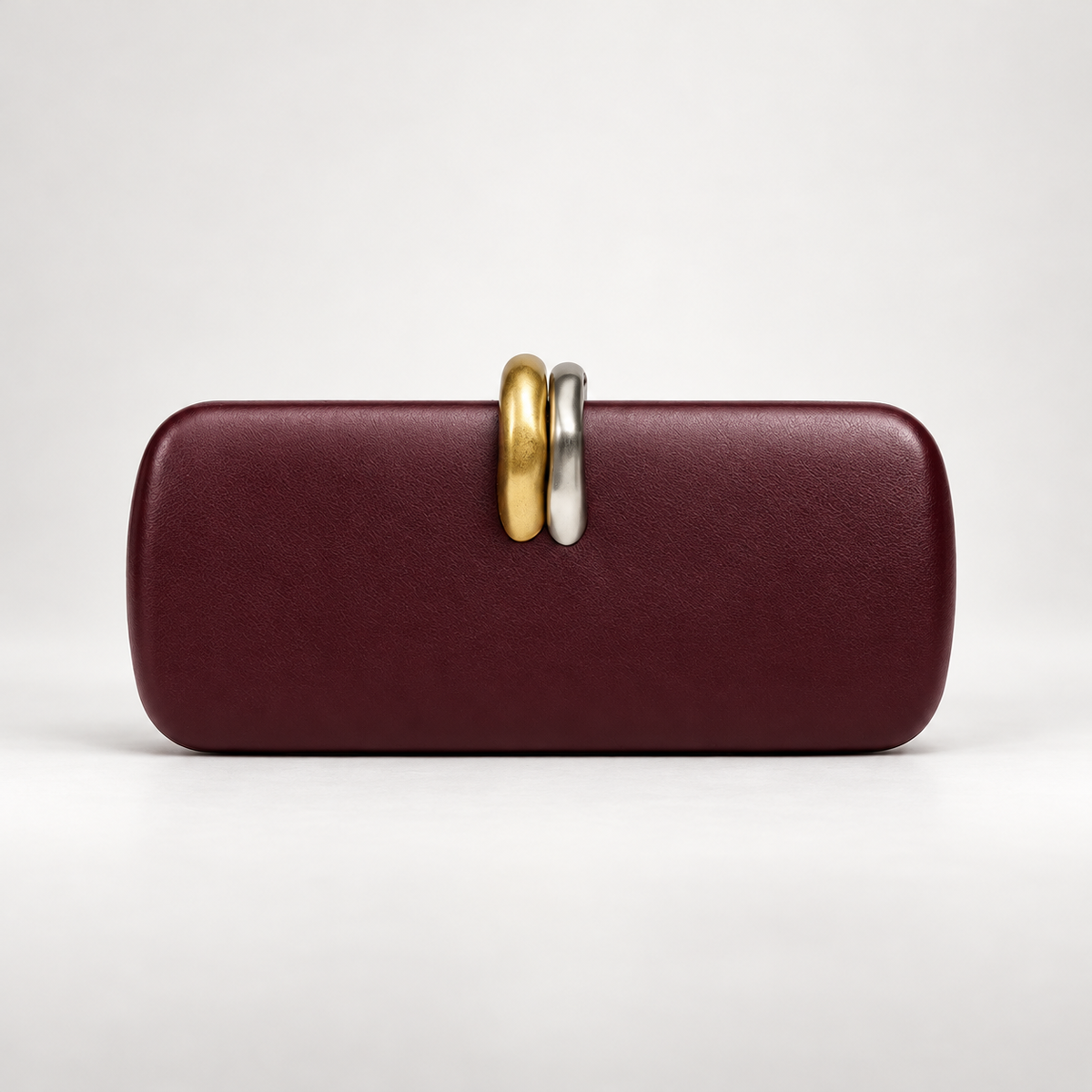 Alessia Sculptural Clasp Evening Clutch Bag