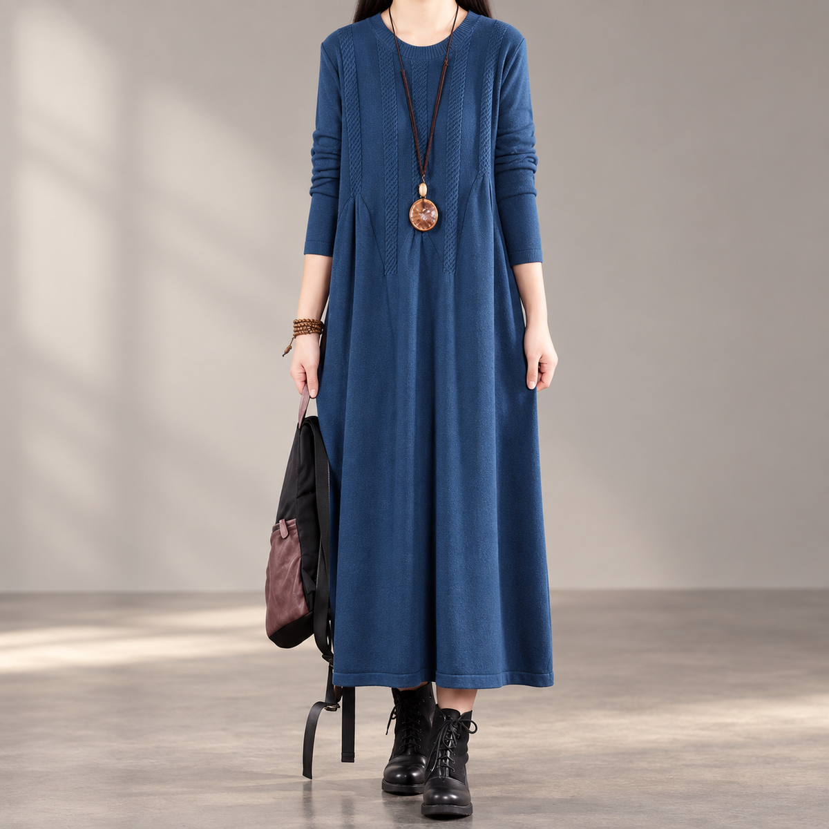 Serafina Women’s Cable Knit Maxi Dress