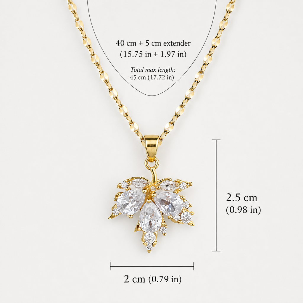 Aurelia Crystal Leaf Jewelry