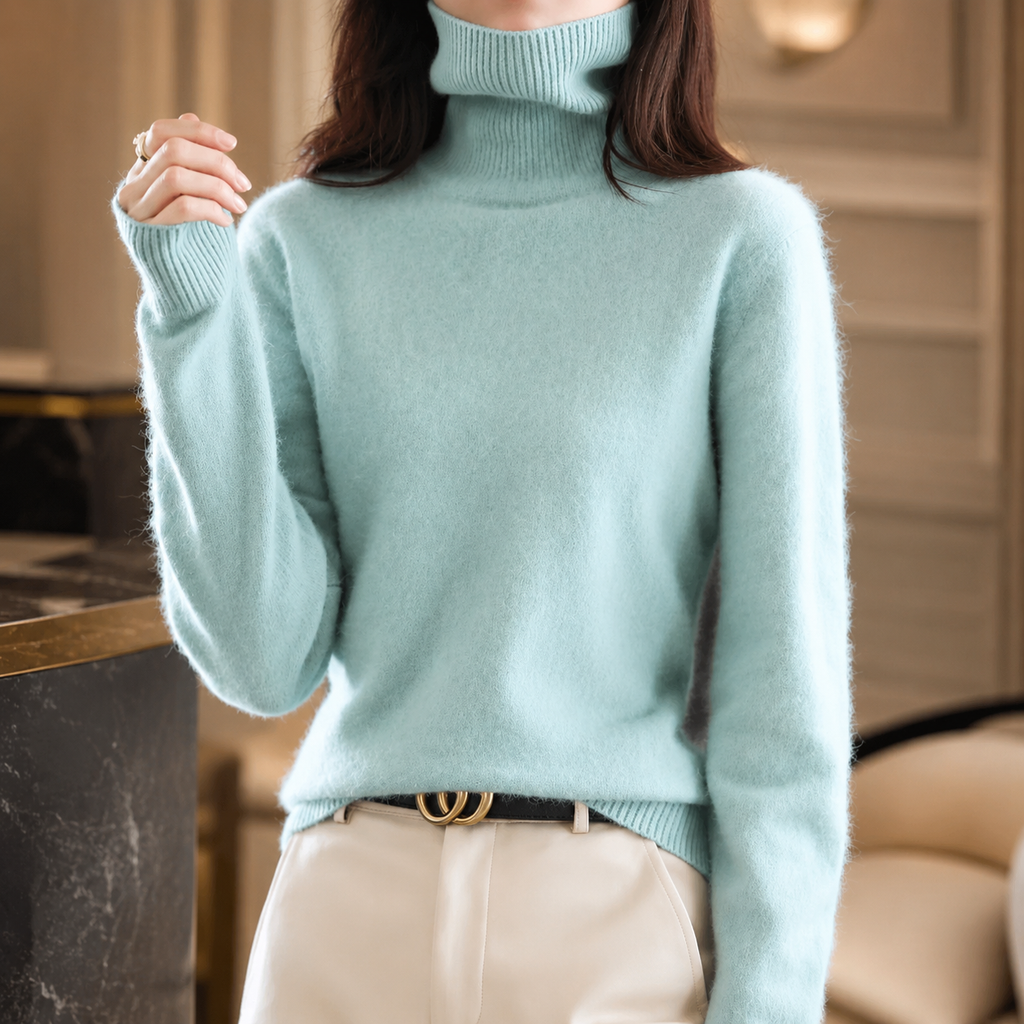 Cecilia Women's Turtleneck Knit Sweater