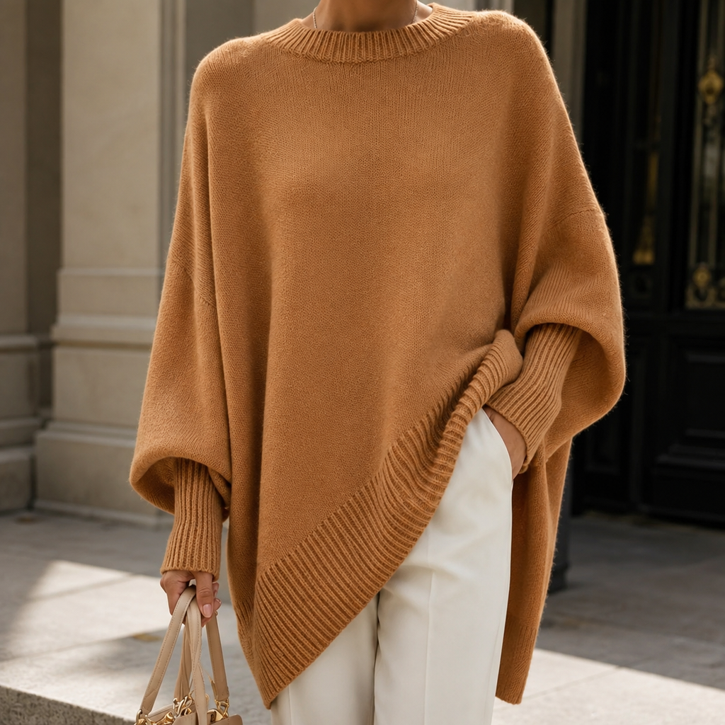 Camille Women's Oversized Knit Pullover Sweater