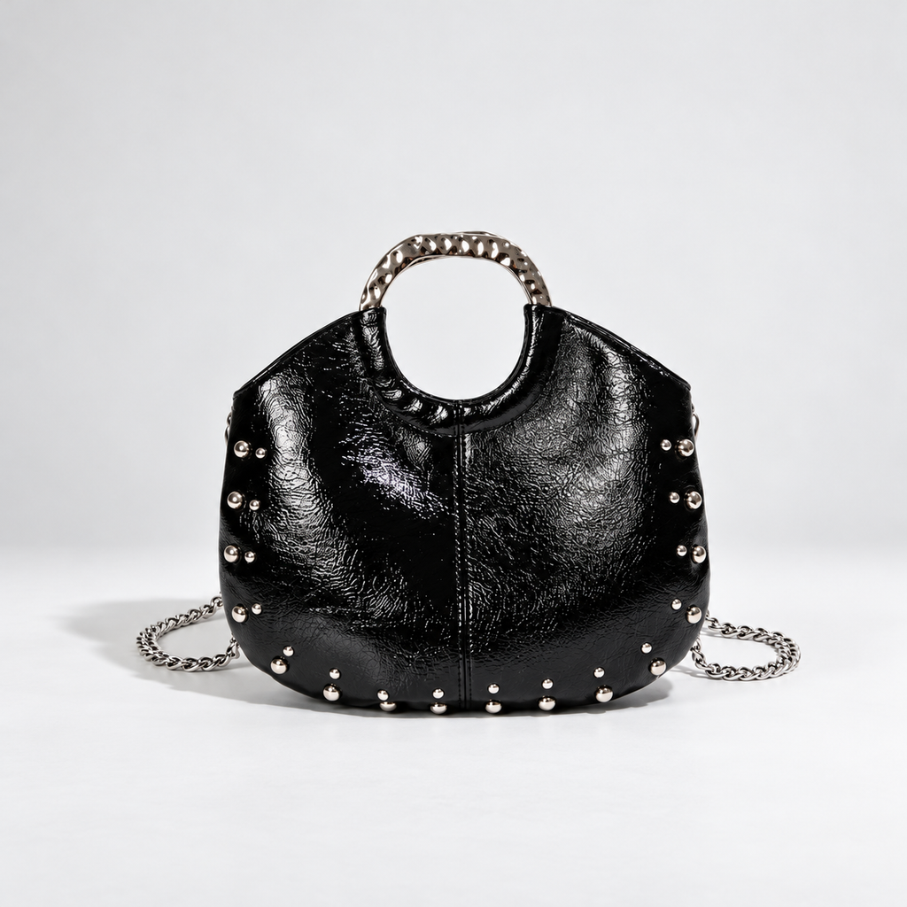 Margot Studded Shoulder Bag with Chain Strap