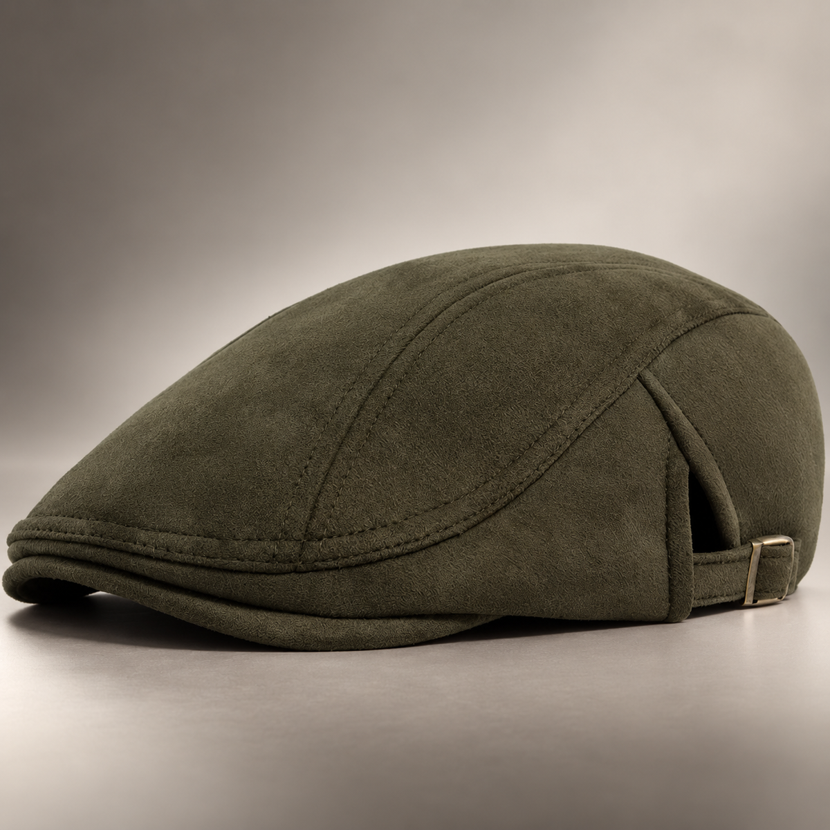 Graham Men’s Solid Flat Cap – Adjustable Classic Driving Hat