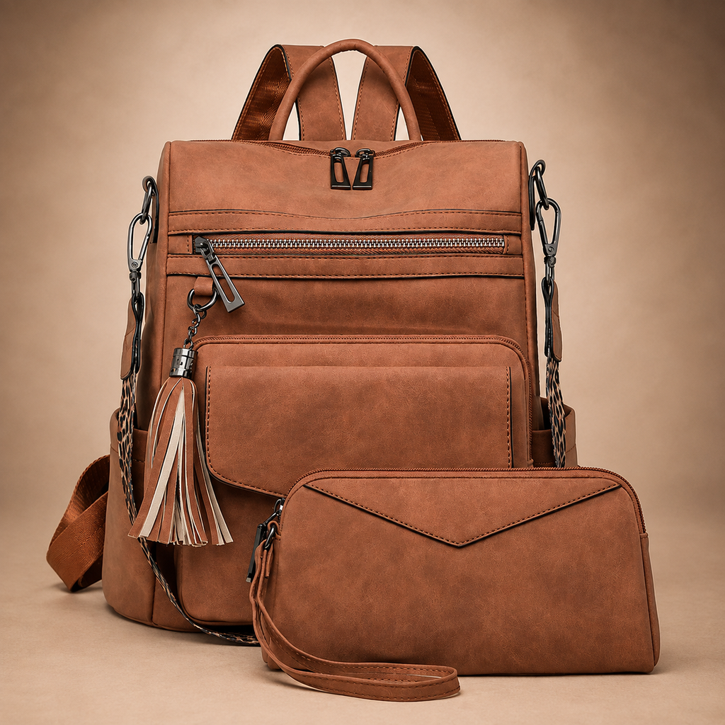 Gianna Women’s Convertible Backpack Purse Set