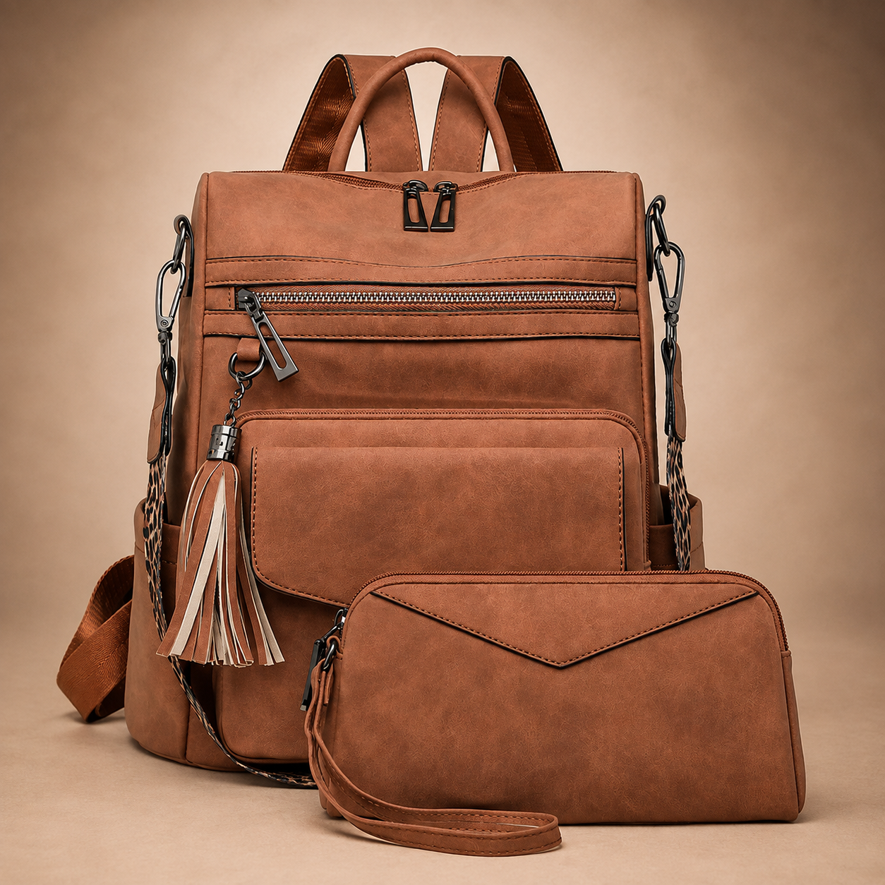 Gianna Women’s Convertible Backpack Purse Set