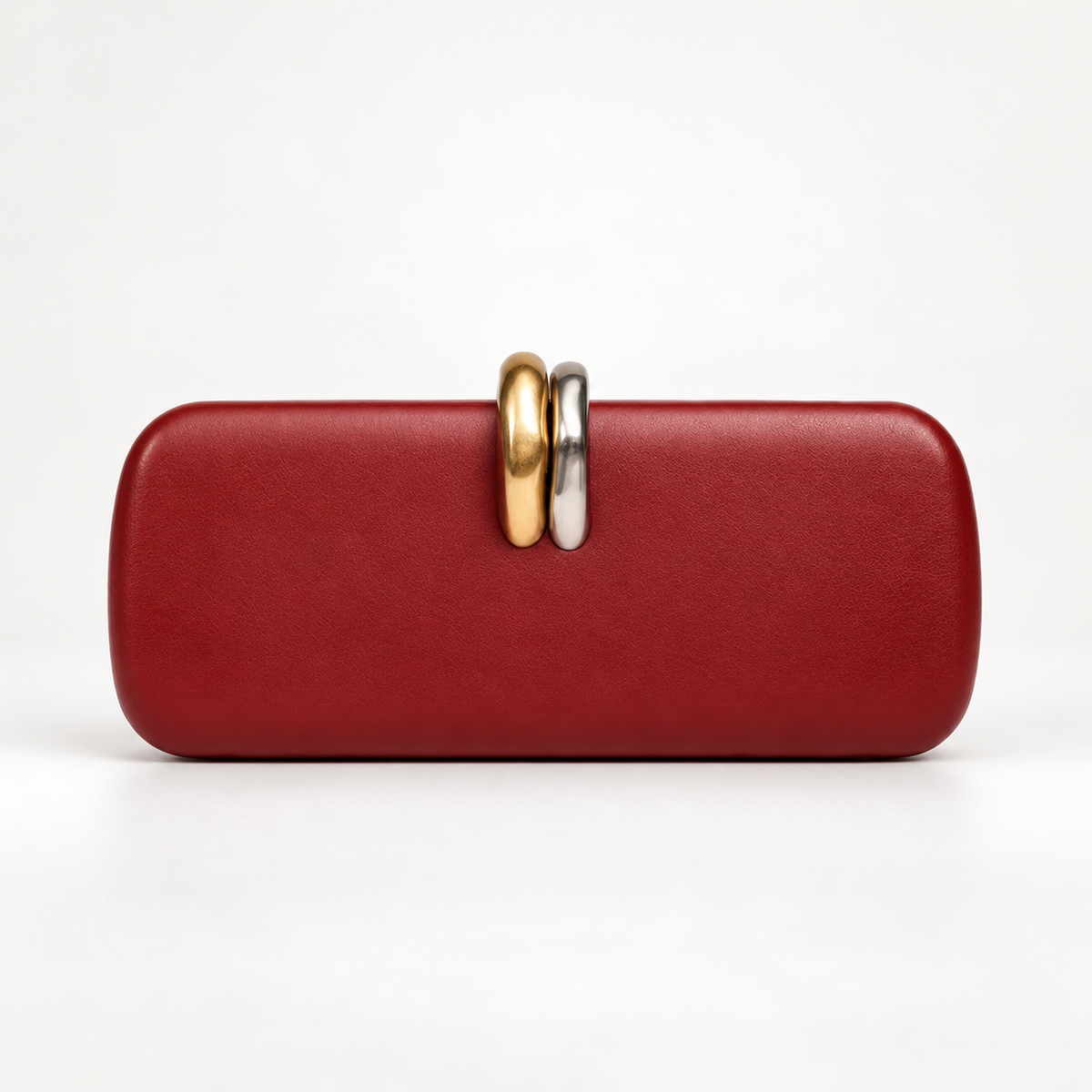 Alessia Sculptural Clasp Evening Clutch Bag
