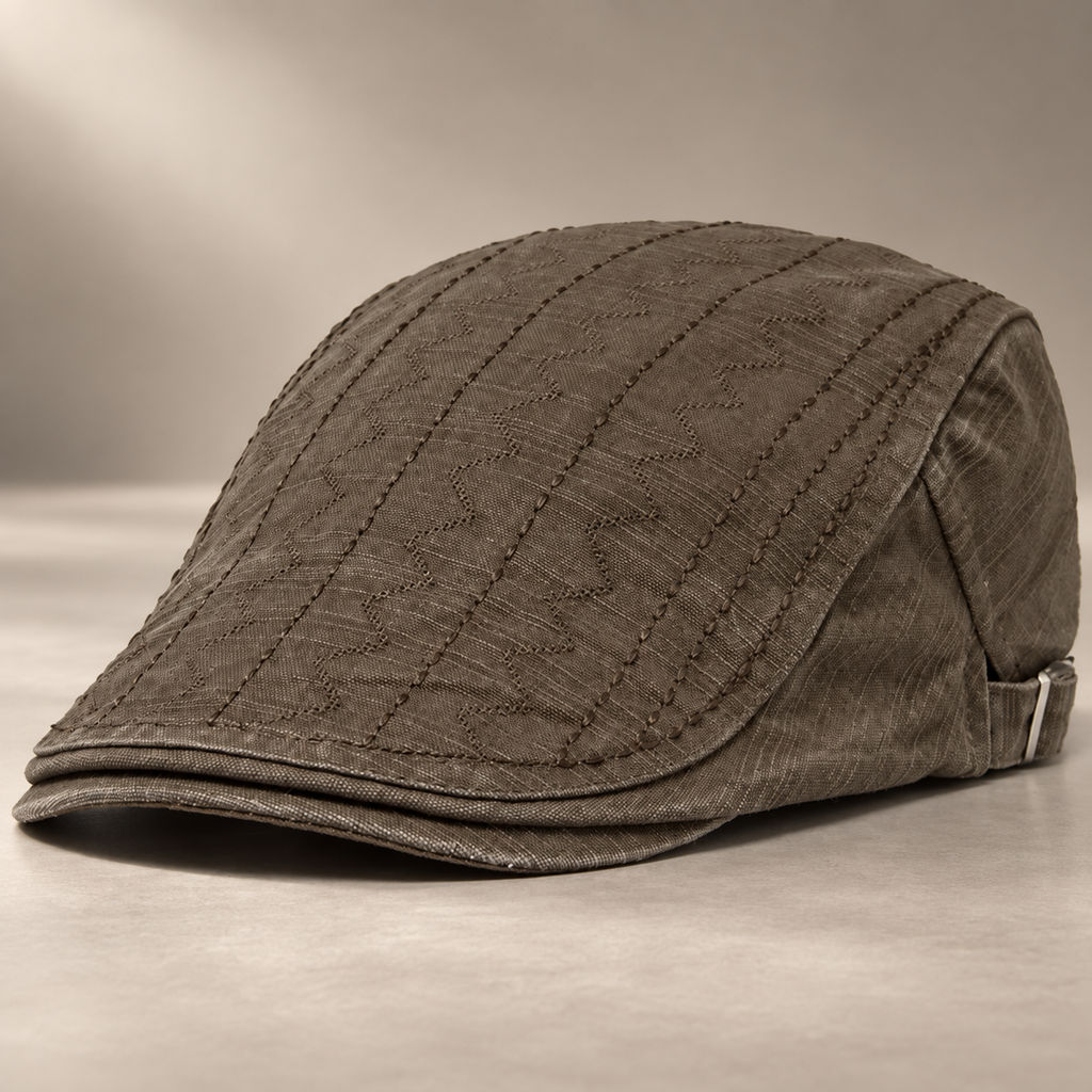 Alistair Men’s Textured Flat Cap