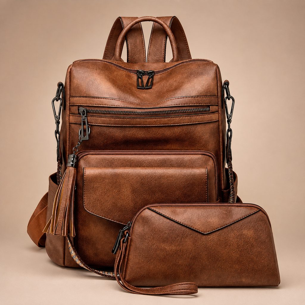 Gianna Women’s Convertible Backpack Purse Set