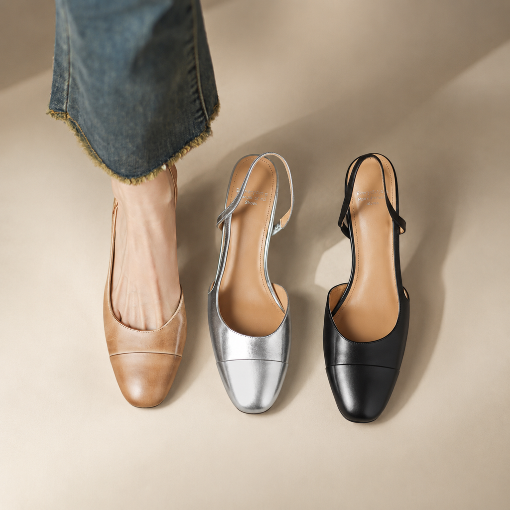 Camille Women’s Genuine Leather Heel Pumps