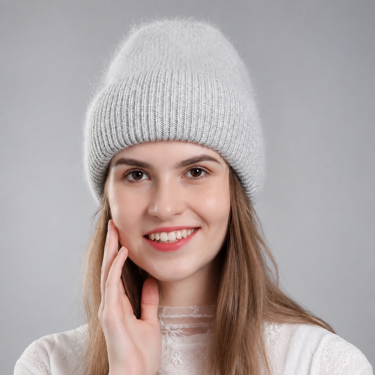 Harper Women’s Fuzzy Ribbed Knit Beanie – Soft Cuffed Winter Hat