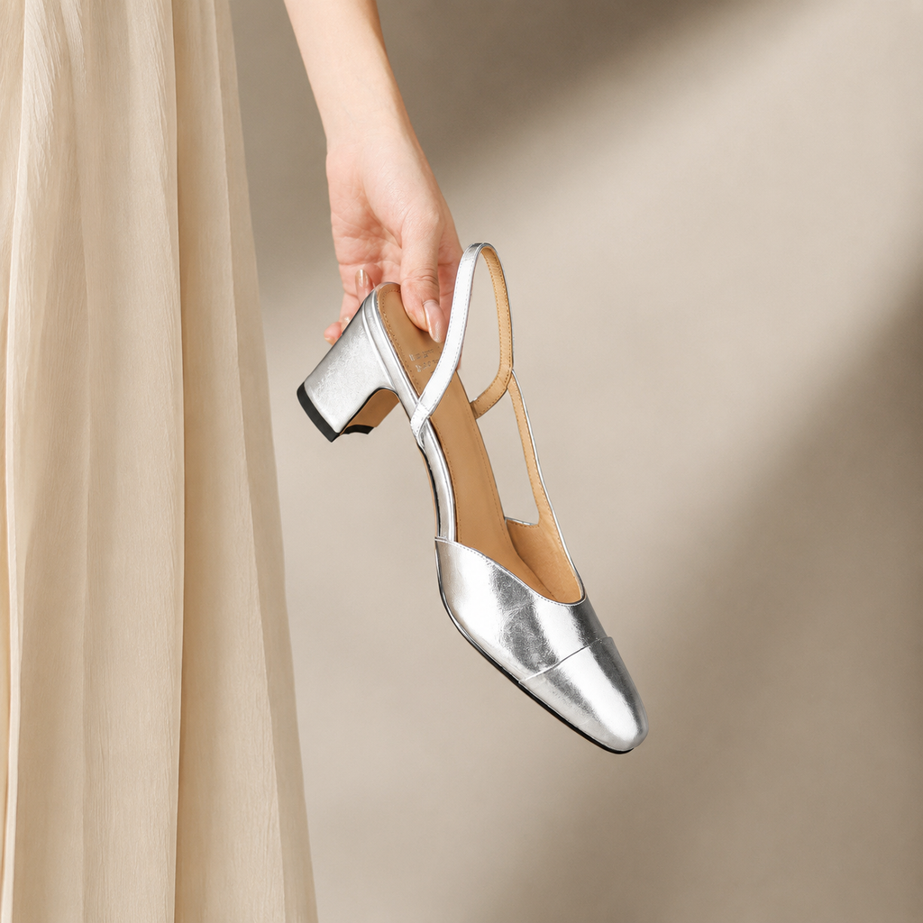 Camille Women’s Genuine Leather Heel Pumps