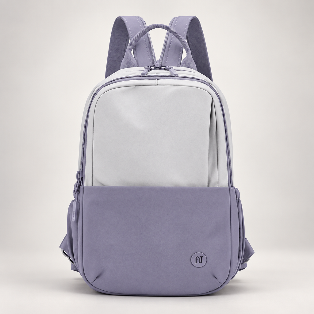 Elodie Two-Tone Everyday Backpack with Front Pocket