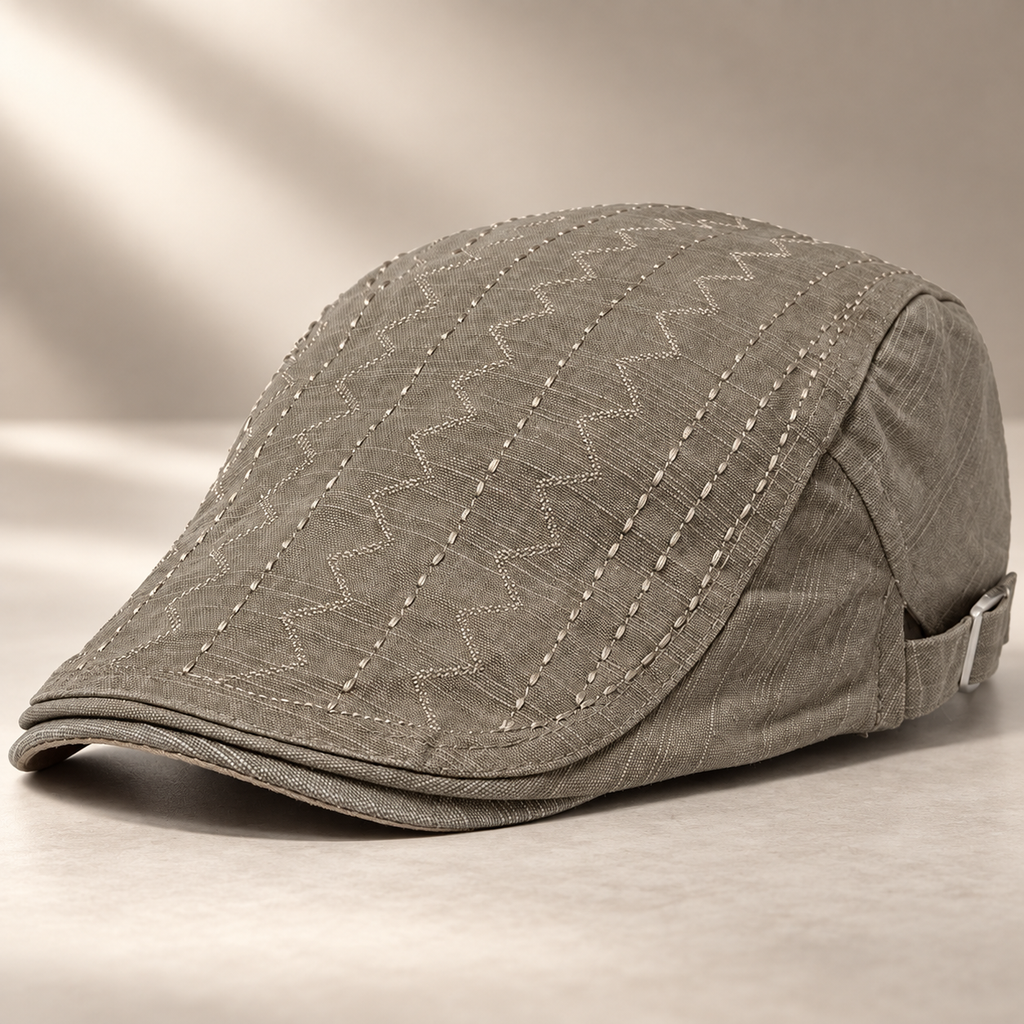 Alistair Men’s Textured Flat Cap