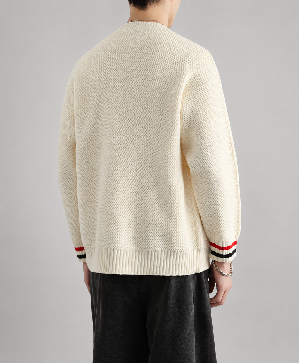 Adrian Men’s Textured V-Neck Button Cardigan