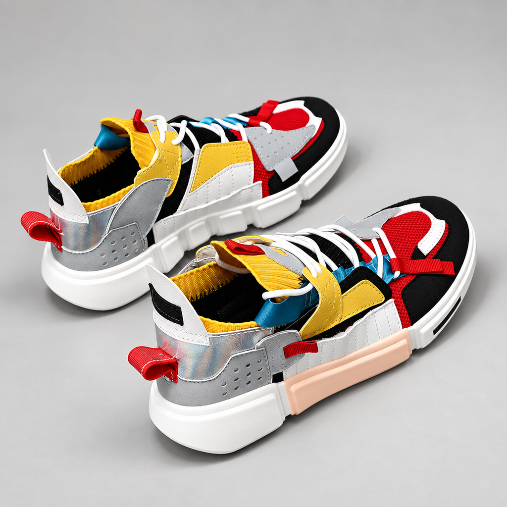 Adrian Colorblock Chunky Lace-Up Sneakers