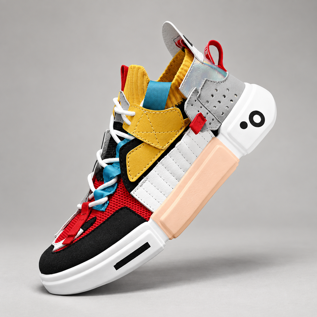 Adrian Colorblock Chunky Lace-Up Sneakers