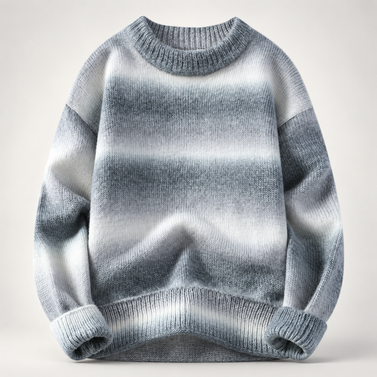 Alessio Gradient Stripe Knit Crewneck Sweater
