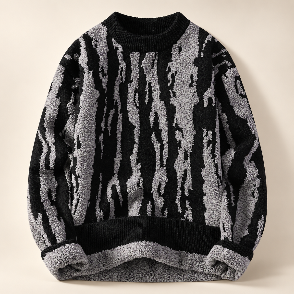 Alessio Abstract Pattern Crewneck Sweater