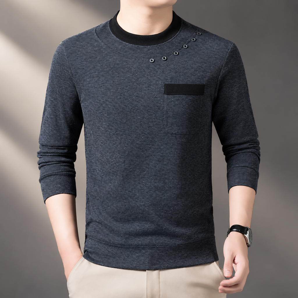 Alistair Men's Textured Crewneck Sweater