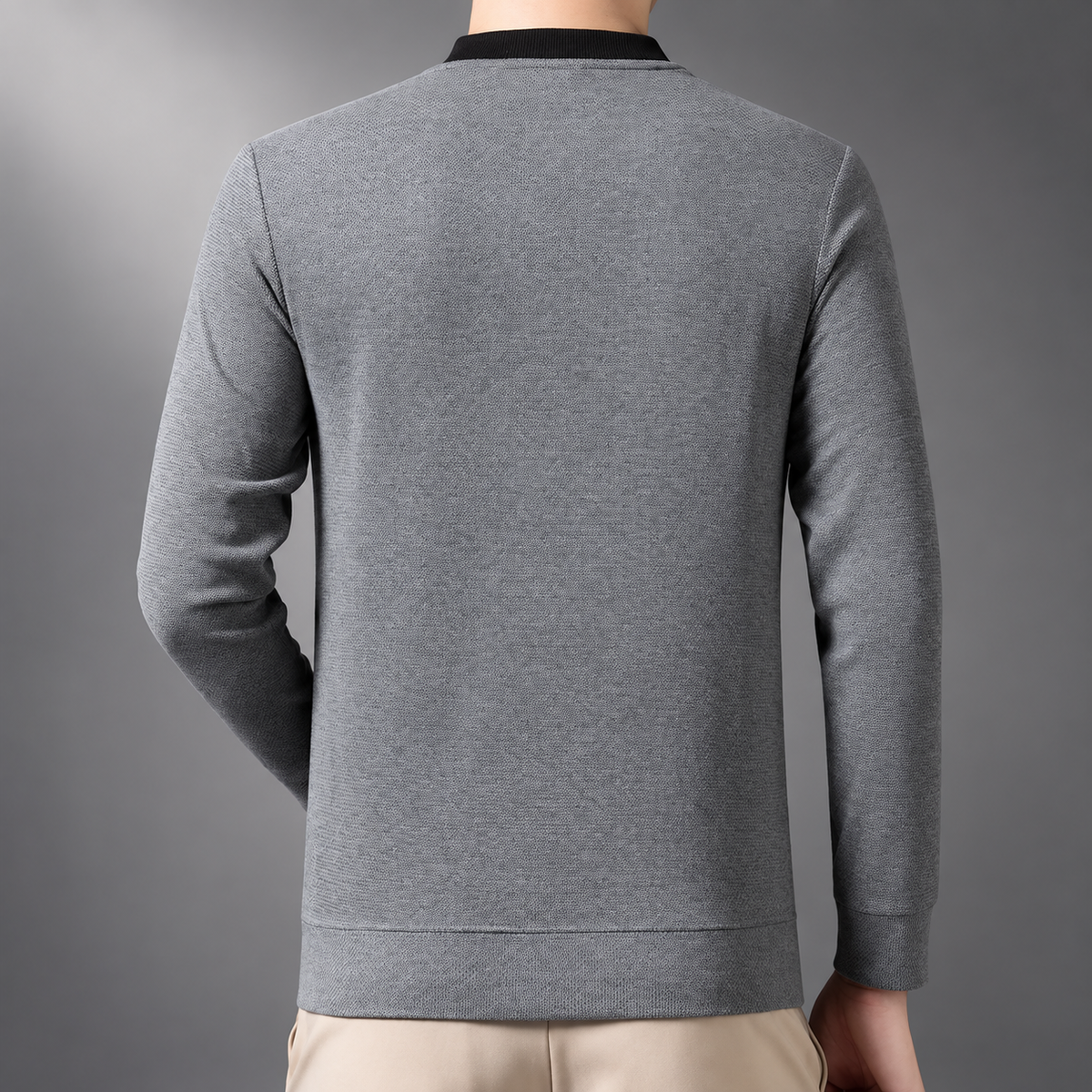 Alistair Men's Textured Crewneck Sweater