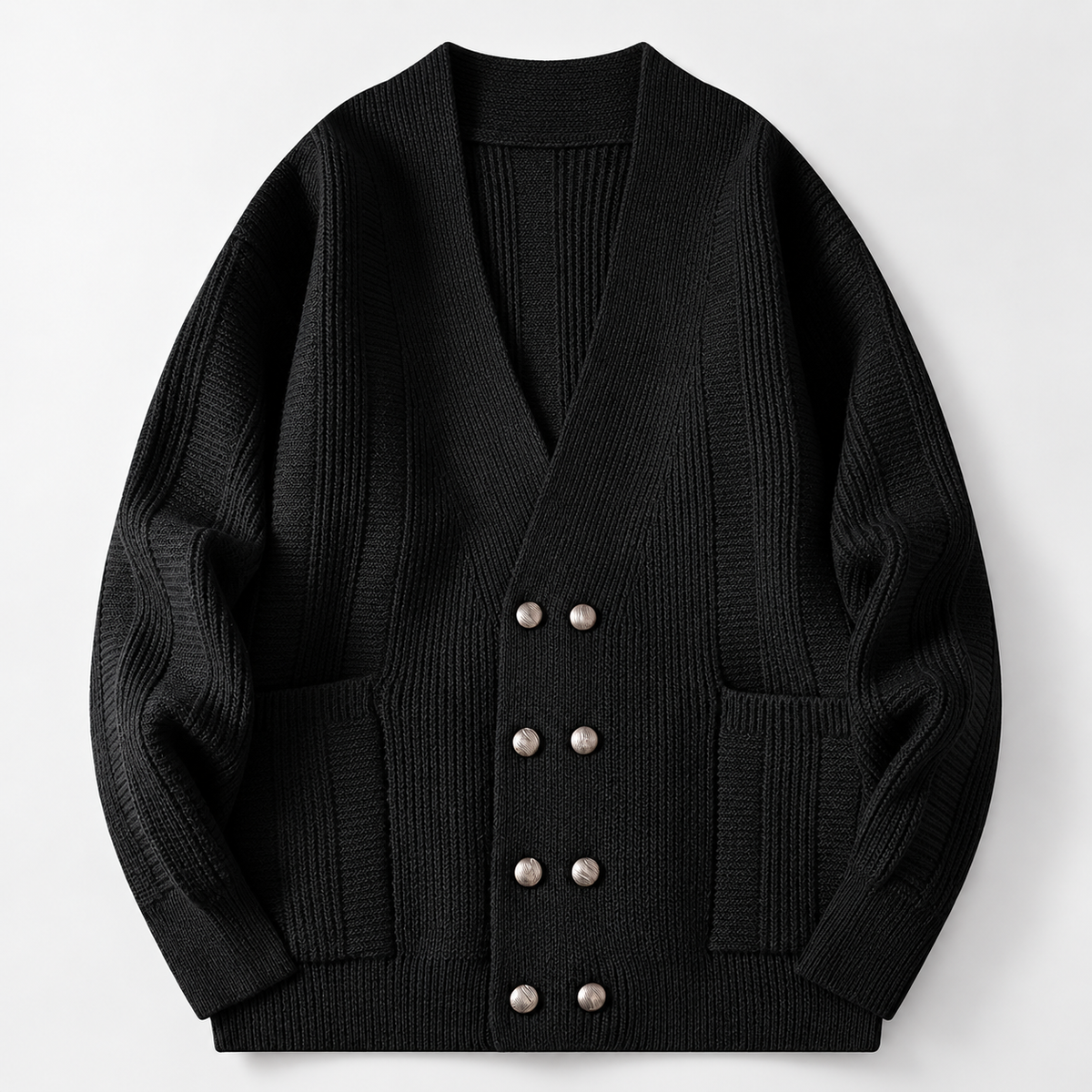 Anthony V-Neck Button Knit Cardigan Jacket