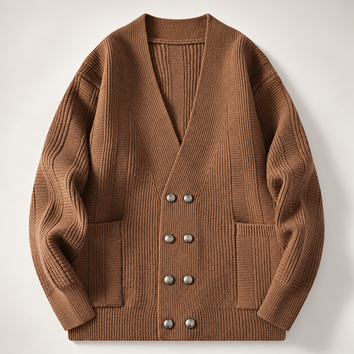 Anthony V-Neck Button Knit Cardigan Jacket