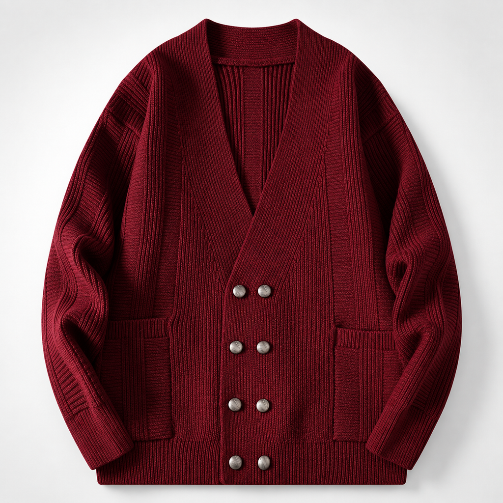 Anthony V-Neck Button Knit Cardigan Jacket