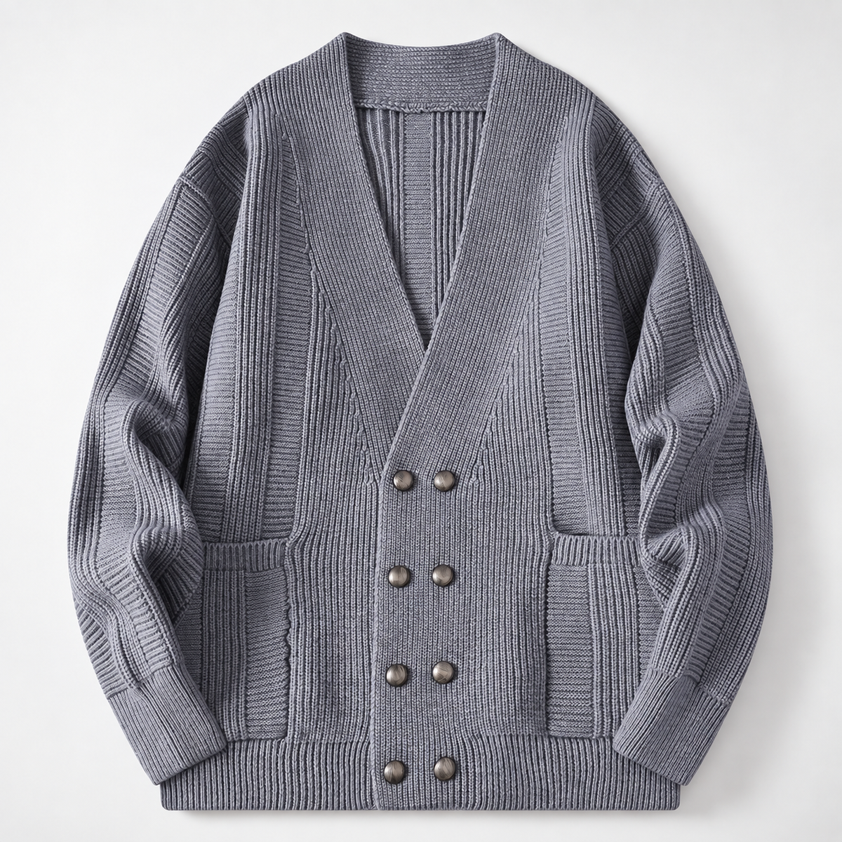 Anthony V-Neck Button Knit Cardigan Jacket