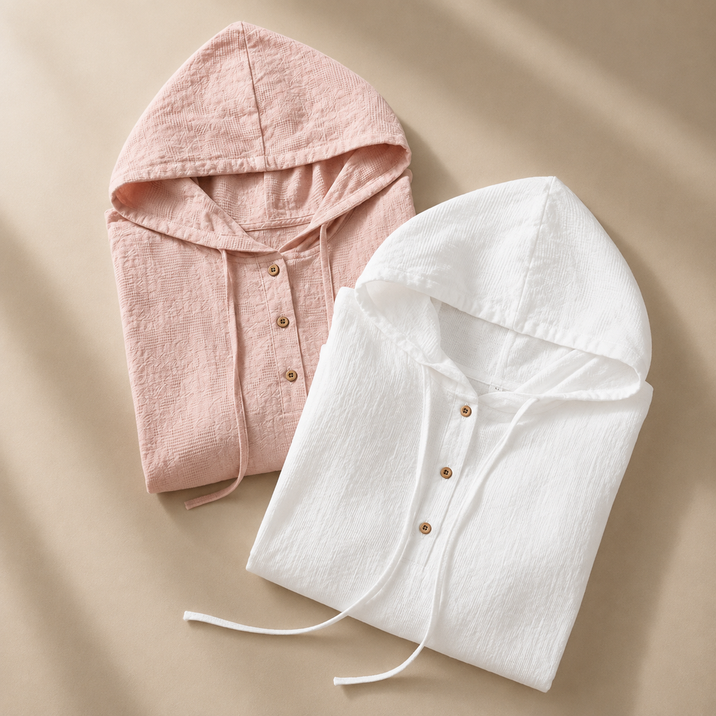 Aurélie Women's Lightweight Hooded Blouse