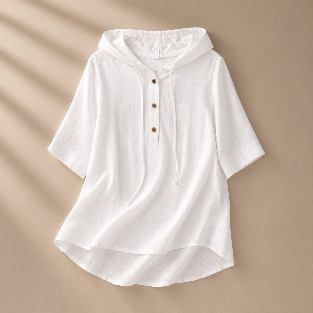 Aurélie Women's Lightweight Hooded Blouse