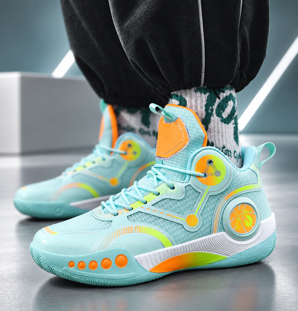 Bastien Men’s High-Top Basketball Sneakers