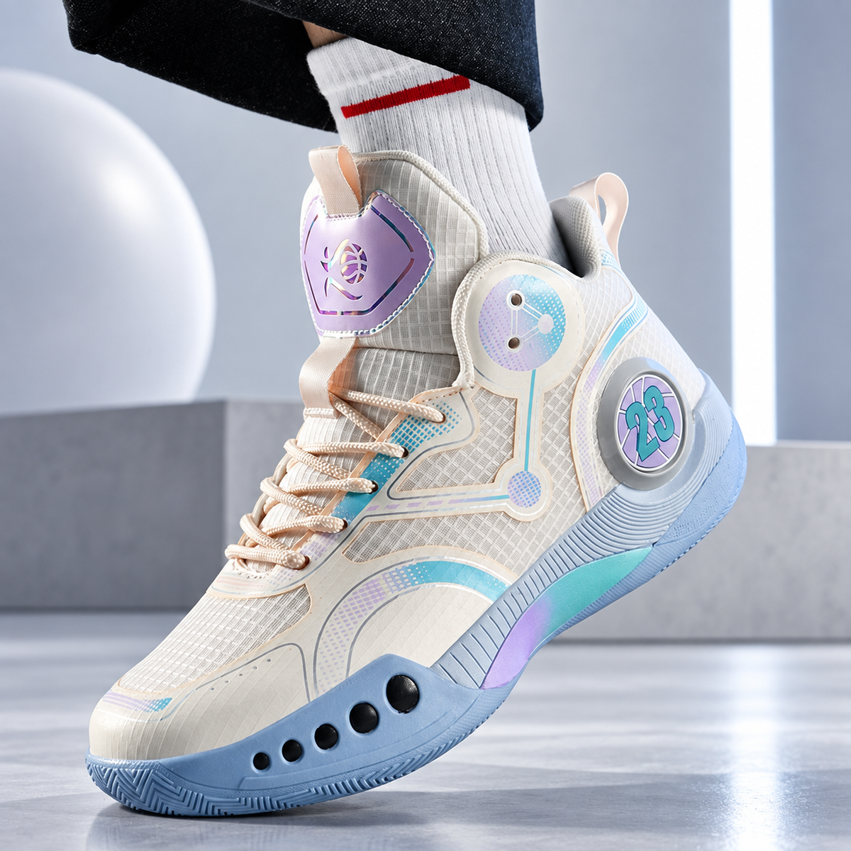 Bastien Men’s High-Top Basketball Sneakers