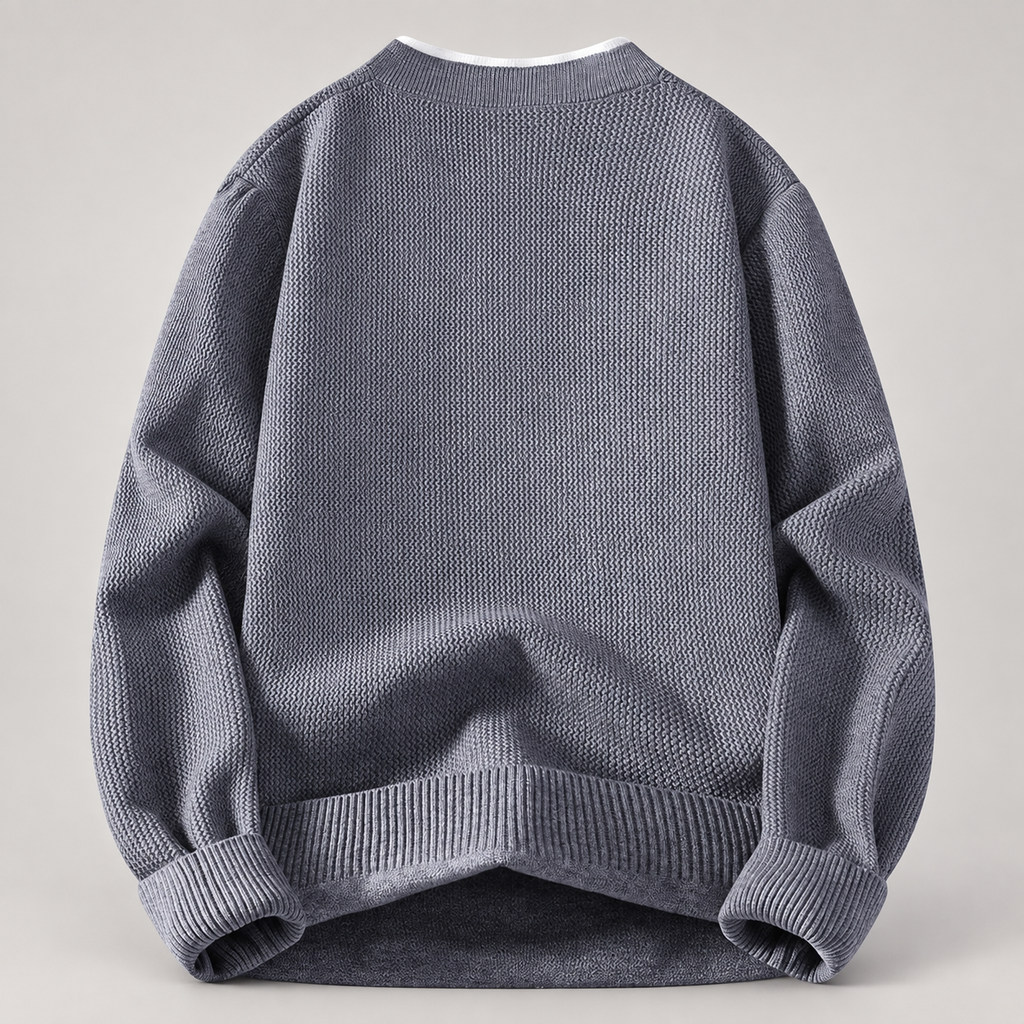 Bennett Men’s Textured Knit Henley Sweater