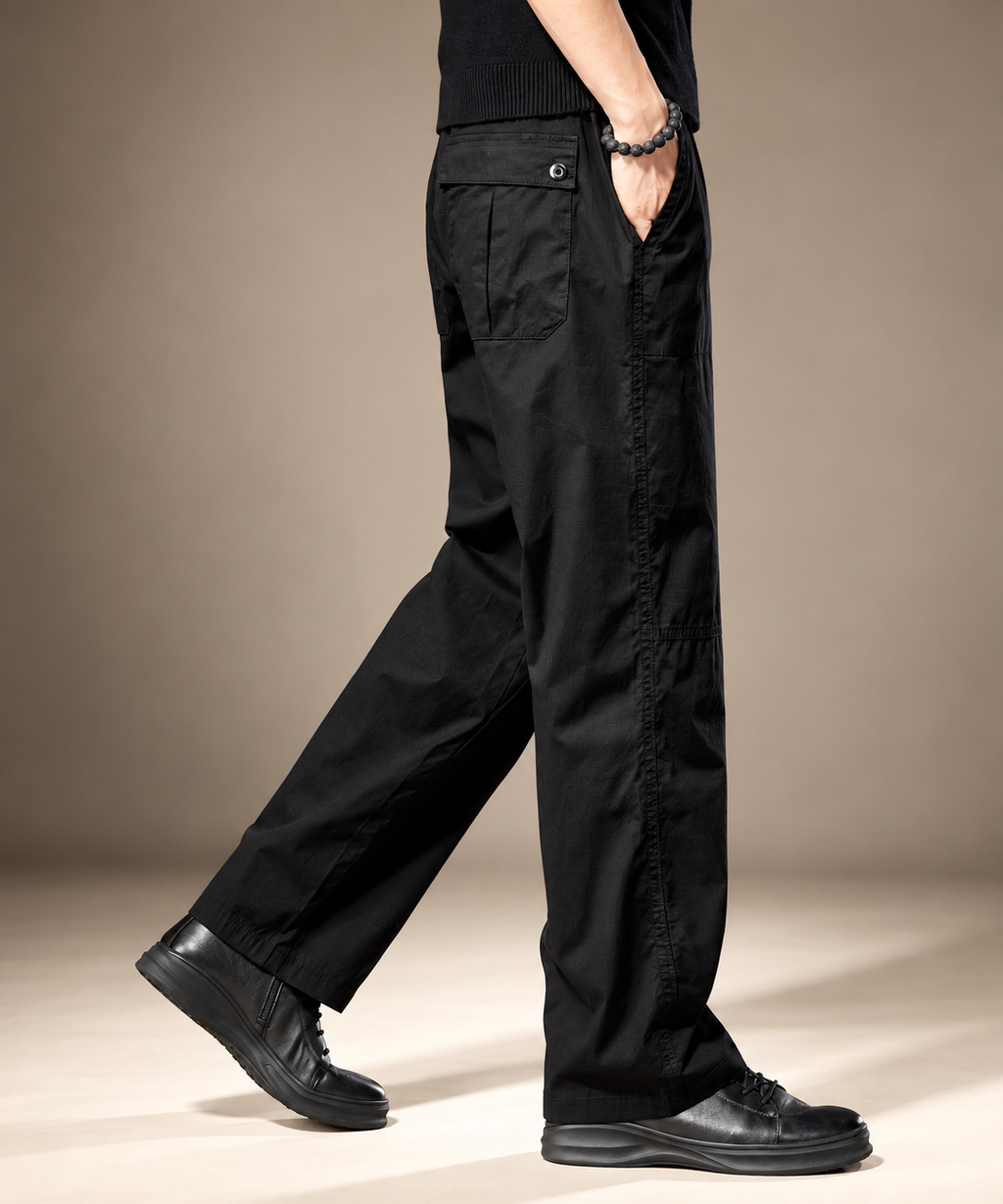 Thierry Men’s Relaxed Straight-Leg Utility Cargo Pants