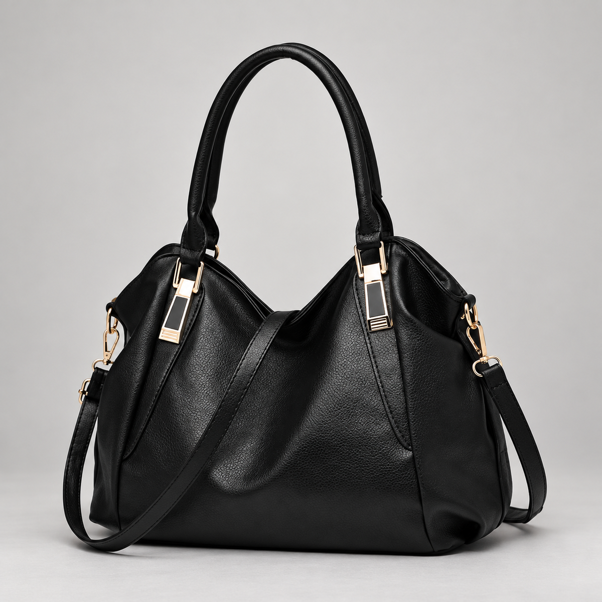 Kate Women’s Pebbled Hobo Handbag with Detachable Shoulder Strap