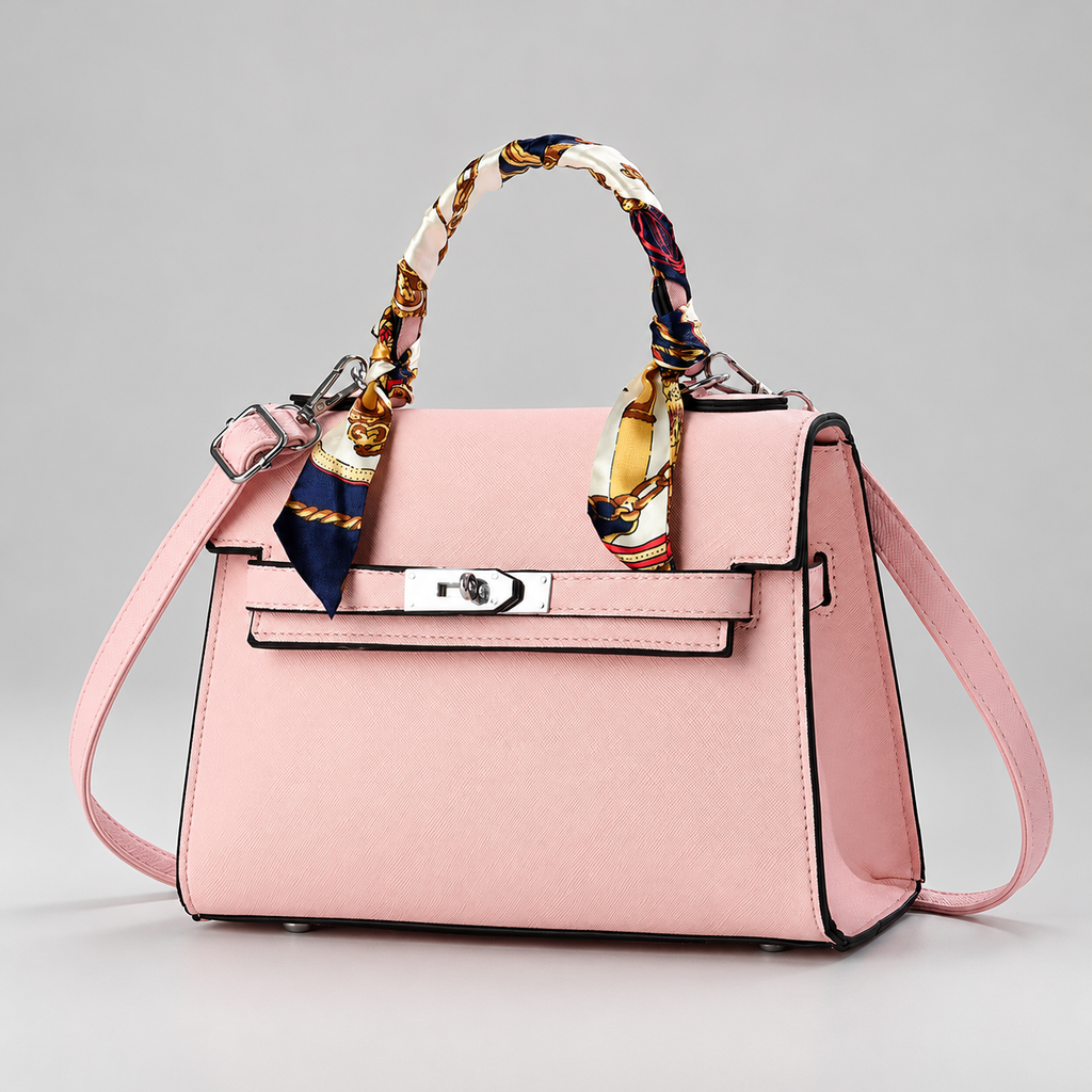 Aurelia Women’s Structured Handbag with Scarf Handle