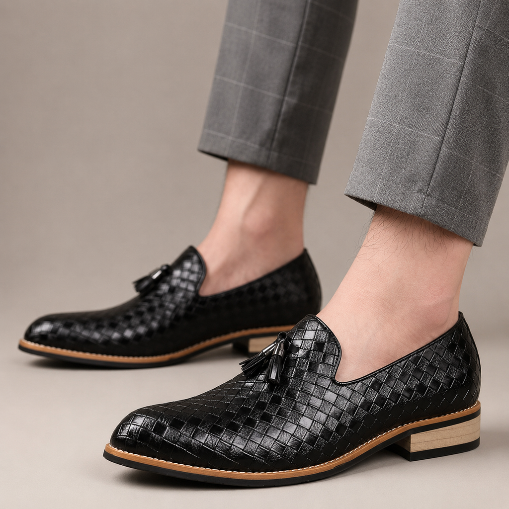 Brandon Slip-On  Woven Tassel Loafers
