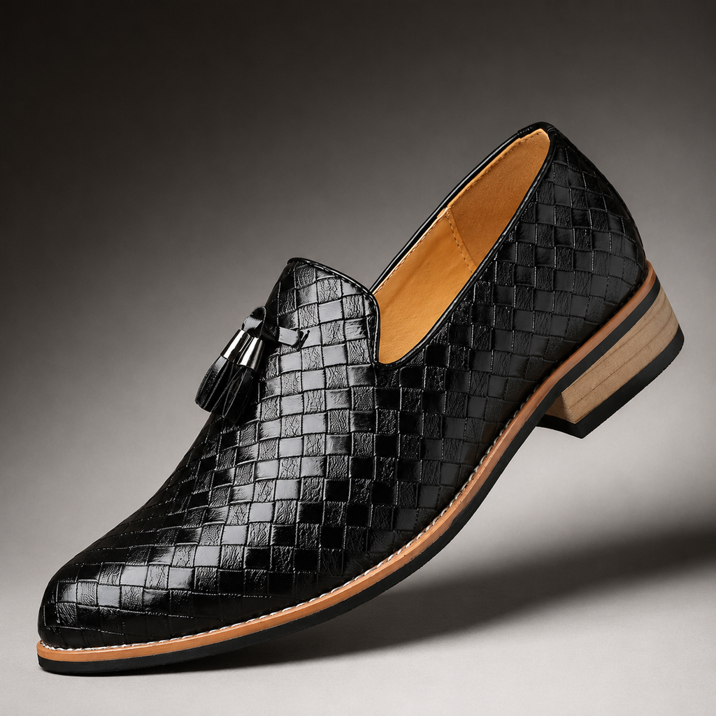 Brandon Slip-On  Woven Tassel Loafers