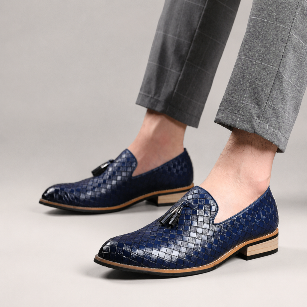 Brandon Slip-On  Woven Tassel Loafers