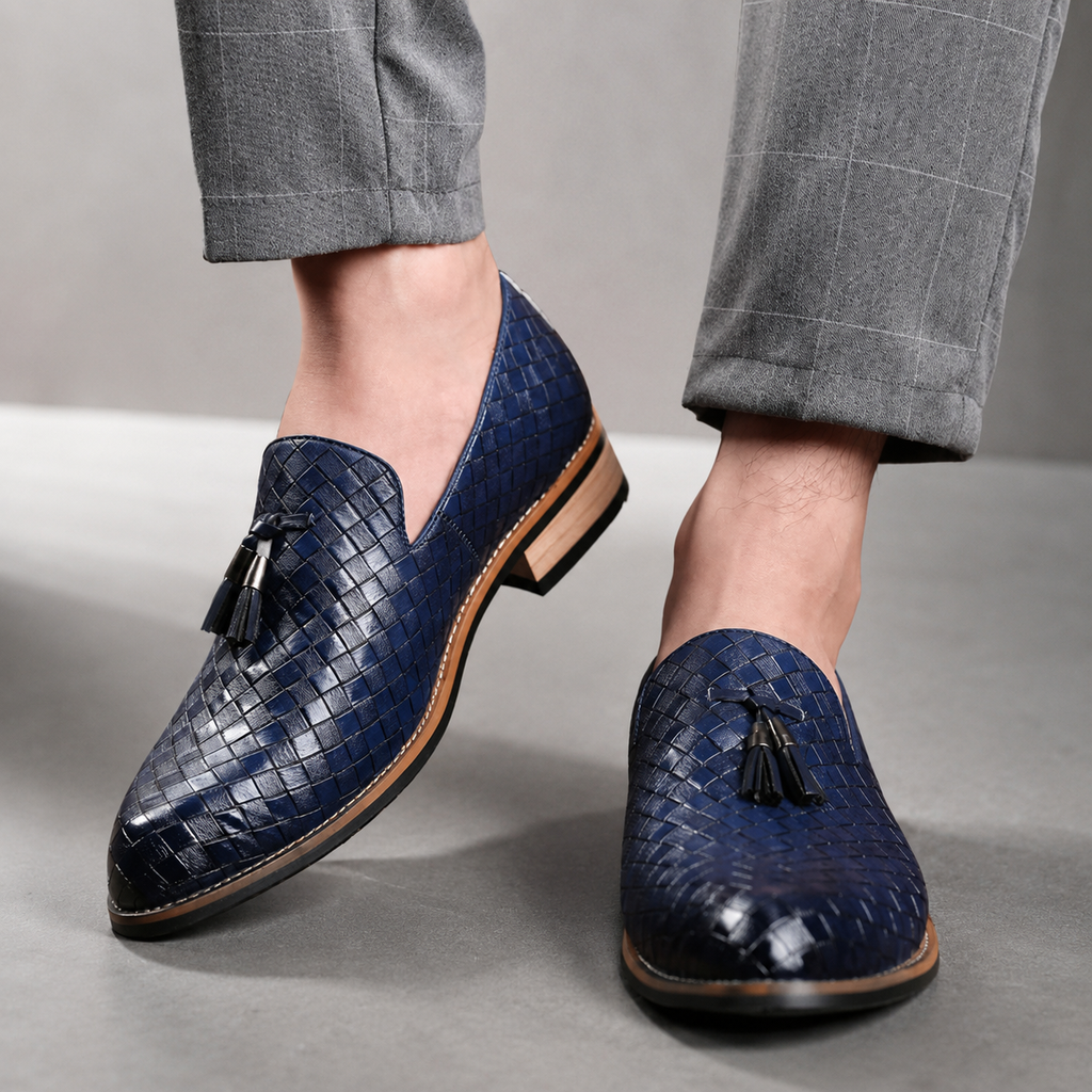Brandon Slip-On  Woven Tassel Loafers
